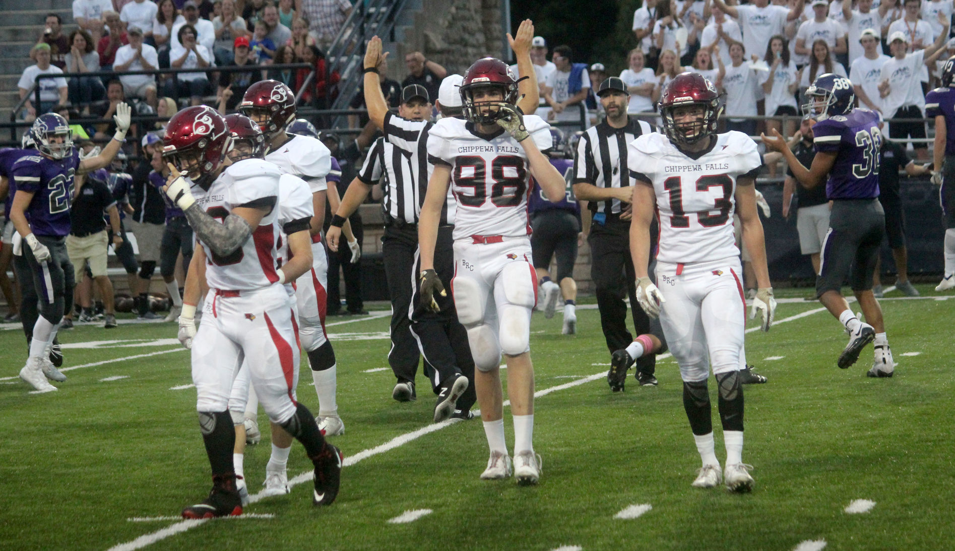 Chi-Hi football at Eau Claire Memorial 9-14-18